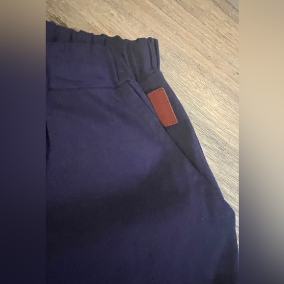 Men’s Cargo Navy Pants, Drawstring, Elastic Bottom, Size Large - Picture 5 of 11